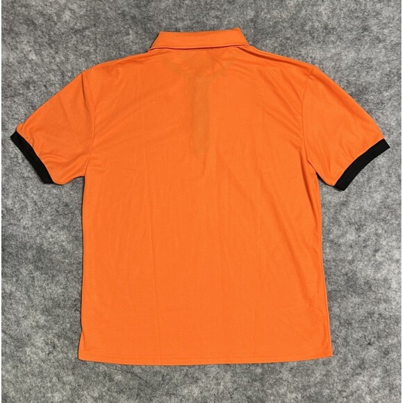 SIIMHWRSS Polo Shirt Men’s M Orange Blaze Colorblock Finger Performance - Picture 3 of 13